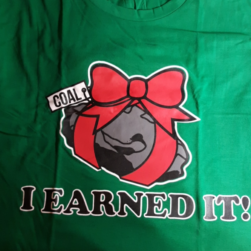 New Christmas coal shirt 2X